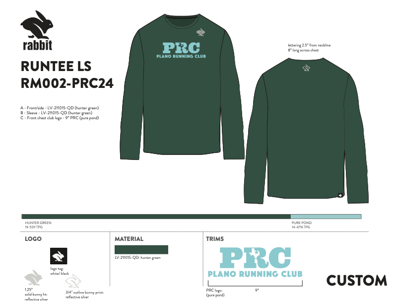 PRC Men’s Rabbit Hunter Green LS Shirt